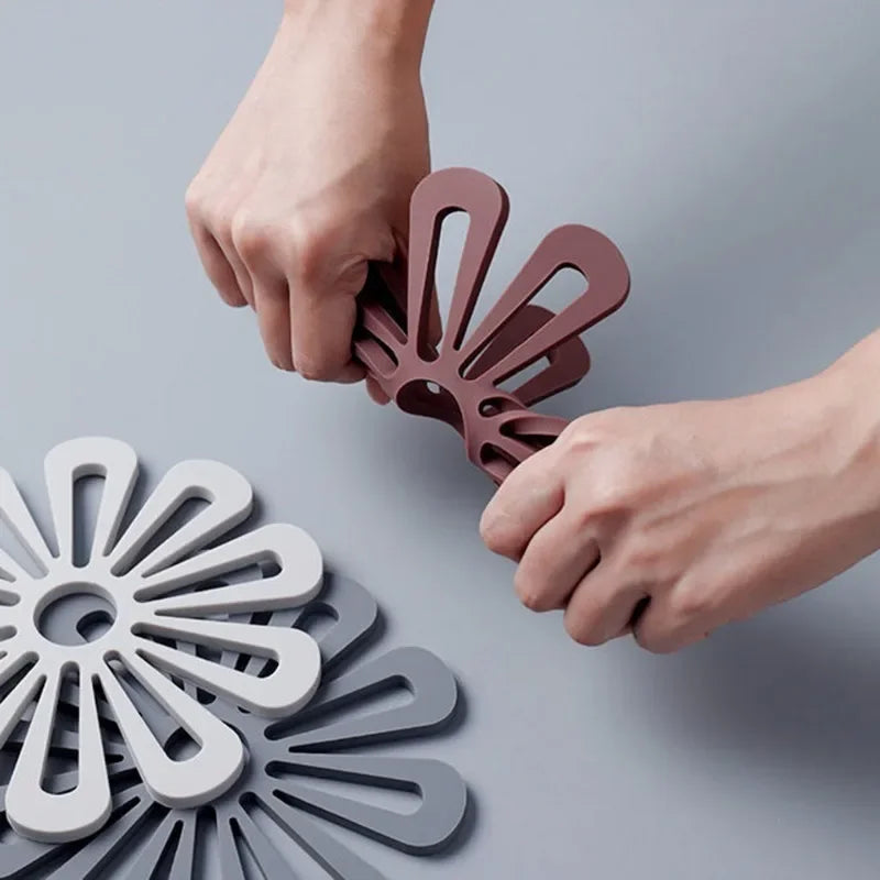 Kitchen Mat Flower Shape Pot Holders