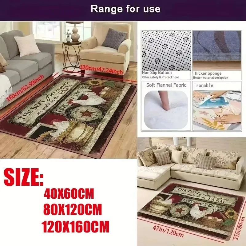 Dazzling 3D Visual Geometry Pattern Carpet