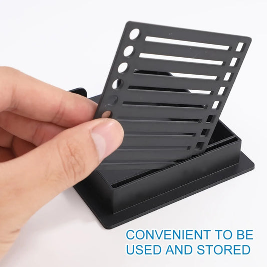 Sticky Notes Holder with Stencil – Post It Notes Dispenser