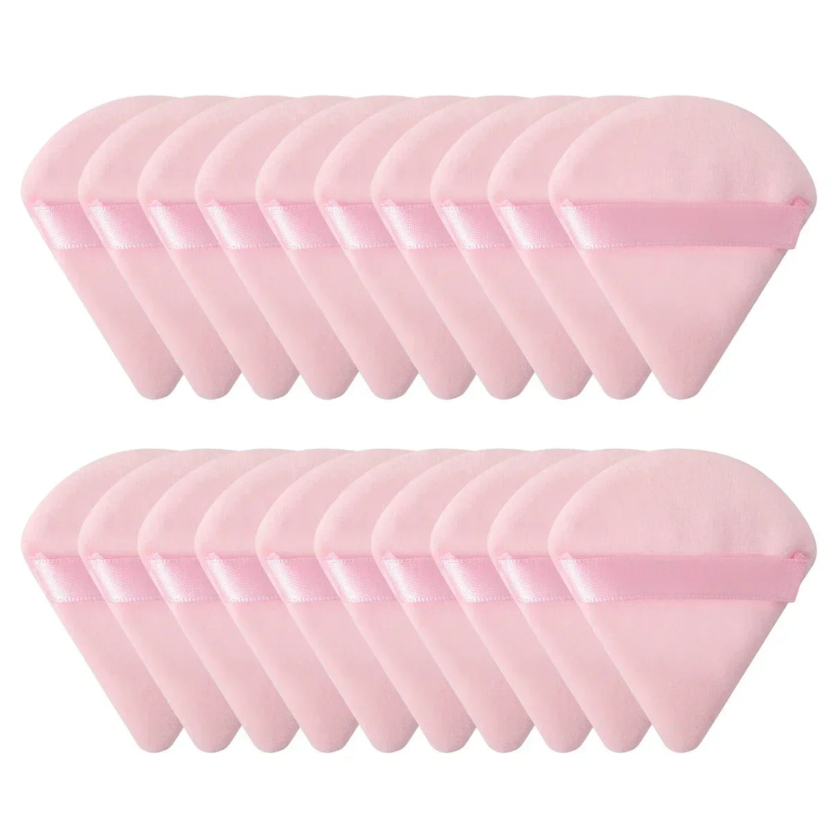 Triangle Velvet Makeup Powder Puff Set