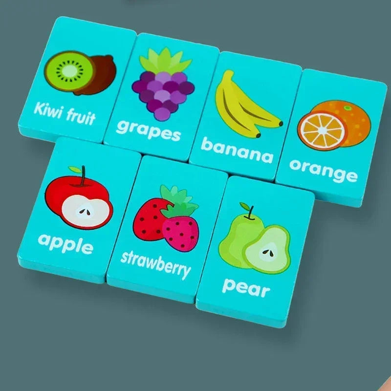 Children Hand Scratch Wooden Puzzle Toy