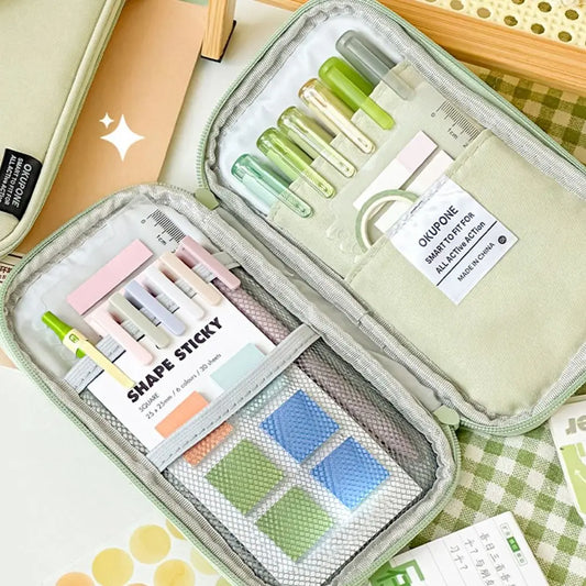 Oxford Multi-Pocket Pencil Case