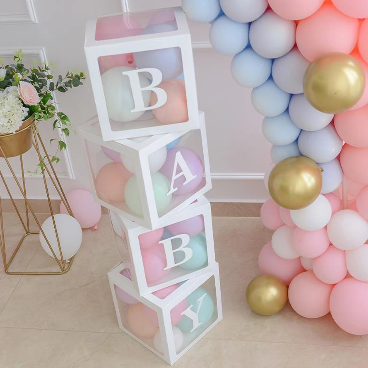 25cm BABY Letter Box Balloon Boxes