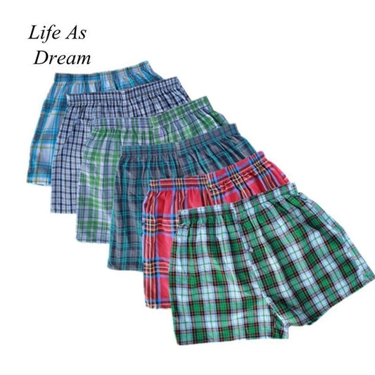 4Pcs/lot M-4XL Classic Men Boxer Shorts