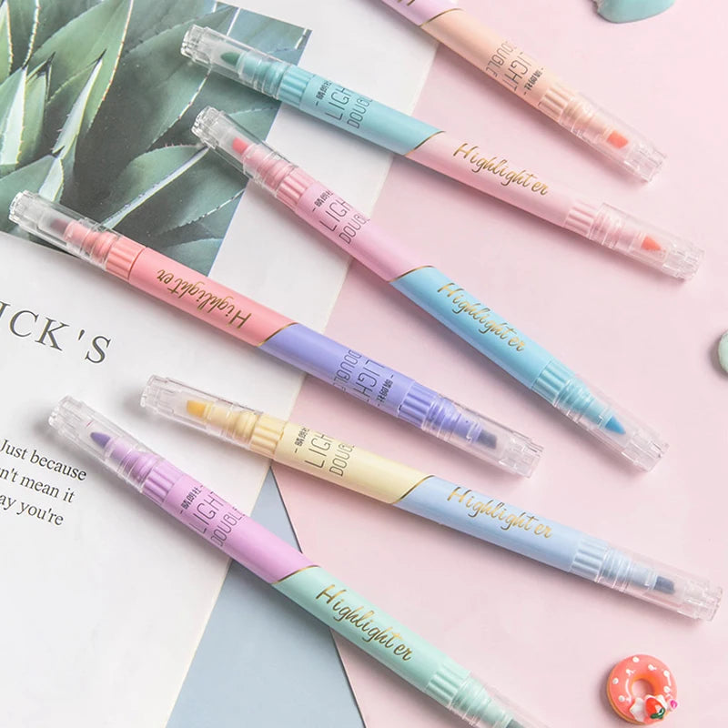 KissButy 6Pcs/Set Highlighter Pen