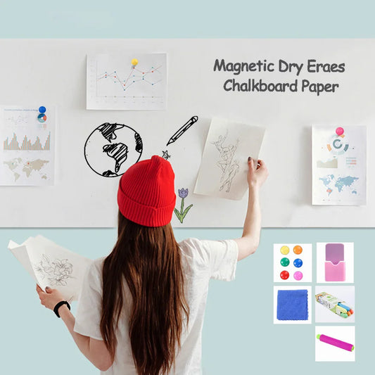 Magnetic Dry Erase Chalkboard Wall Sticker