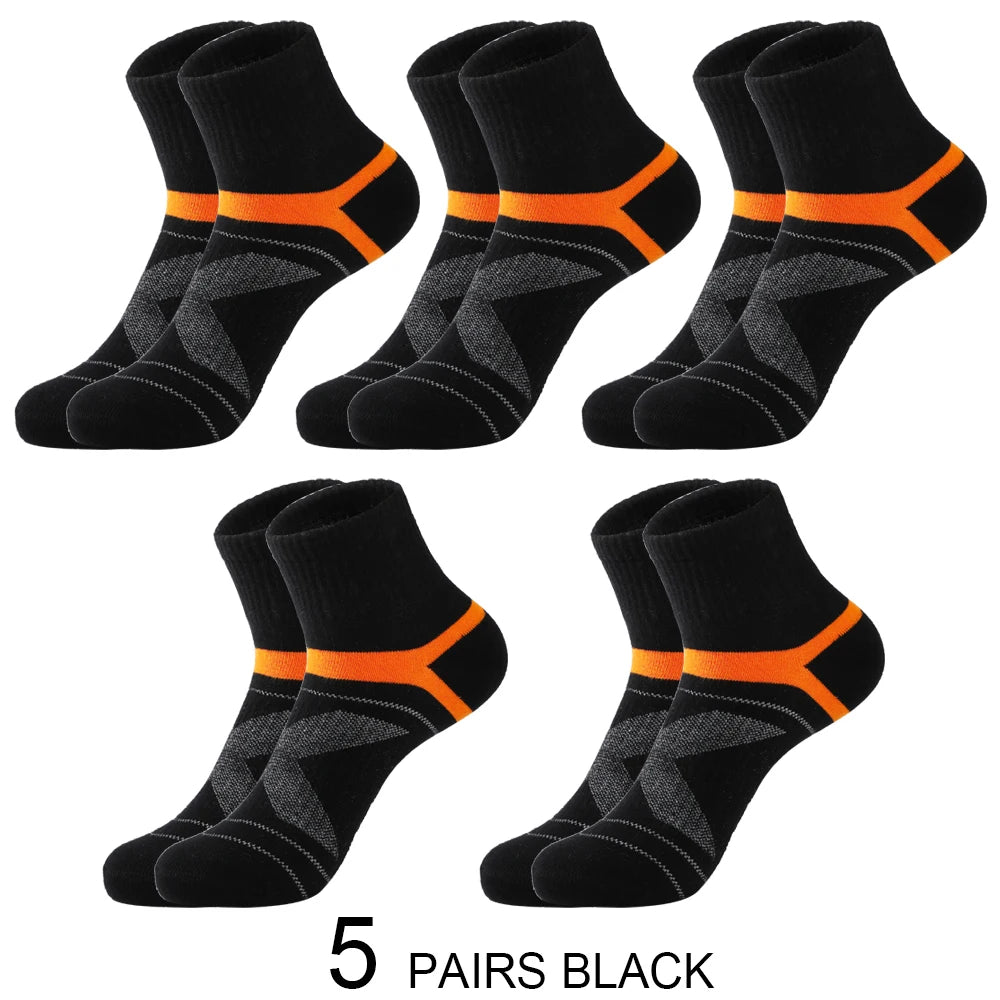 Men’s Cotton Sports Crew Socks 5 Pairs