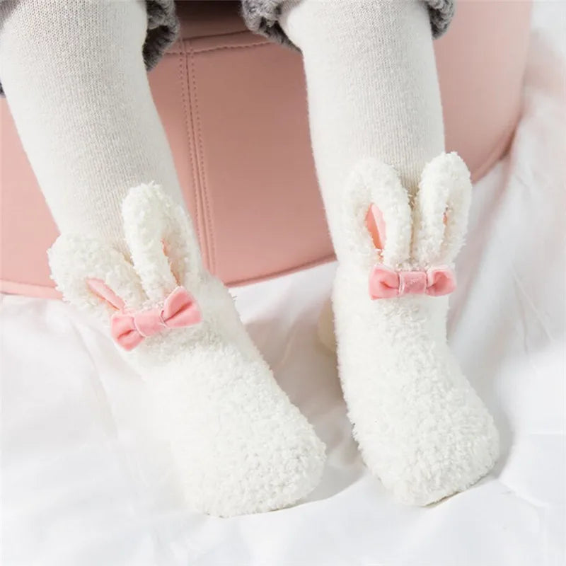 Lawadka 0-24M Coral Fleece Newborn Baby Girls Socks