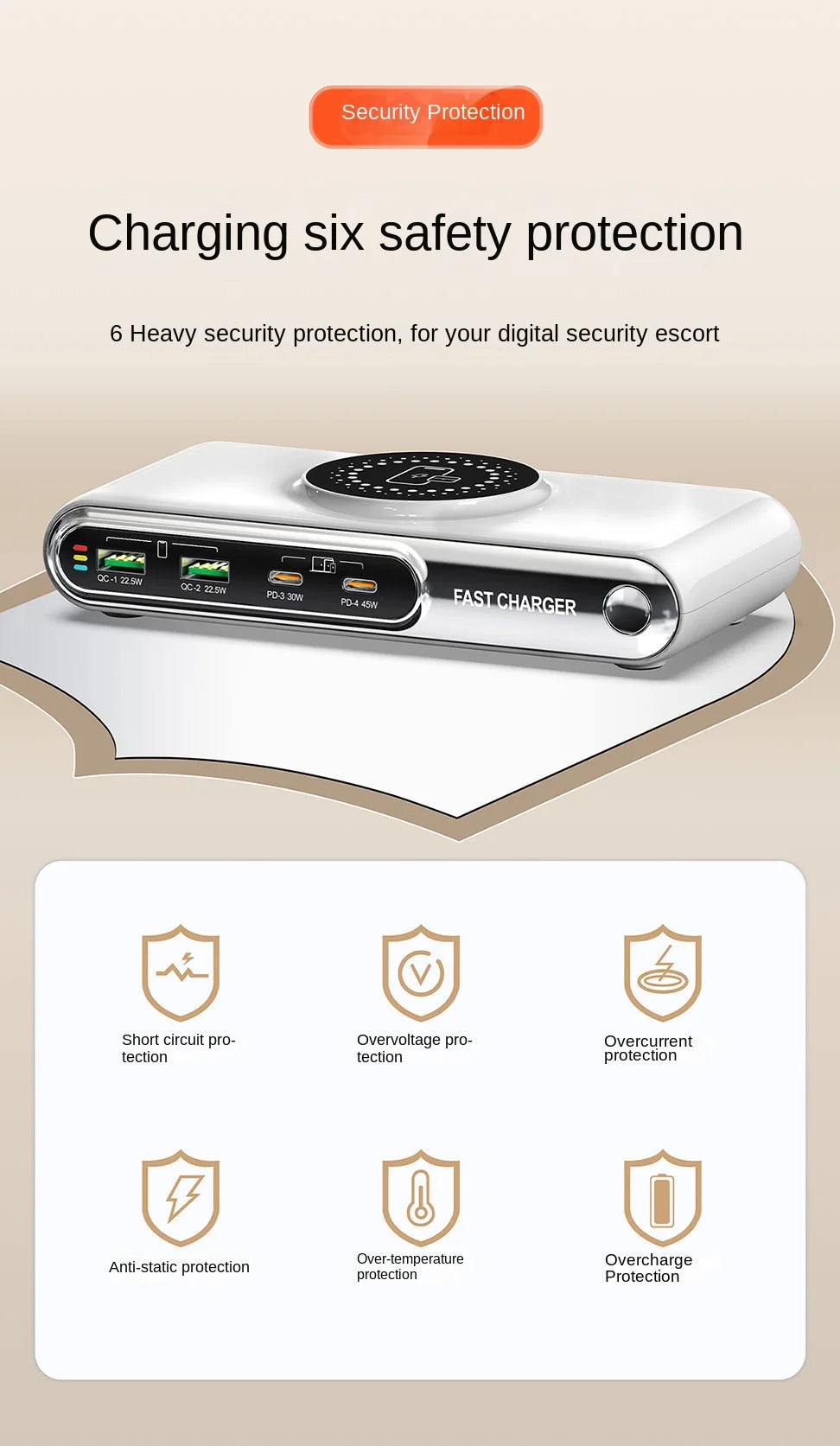 Deepartner 6-in-1 Fast Charging Station