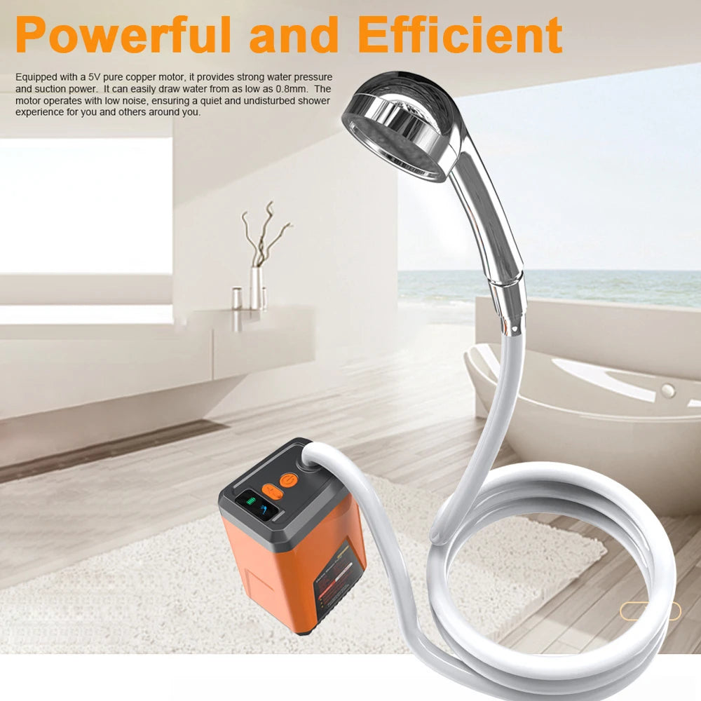 Portable Camping Rechargeable Battery Shower Pump