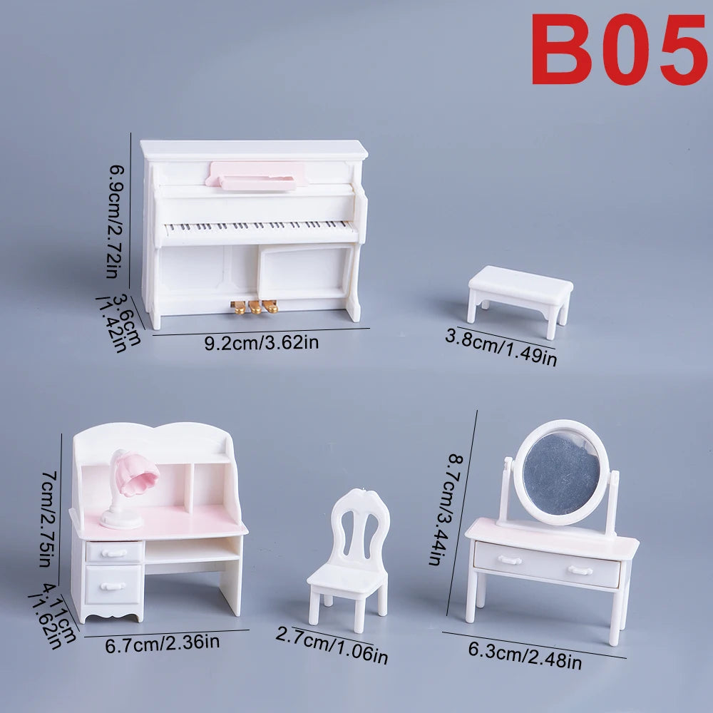 Dollhouse Miniature Furniture Toys Set