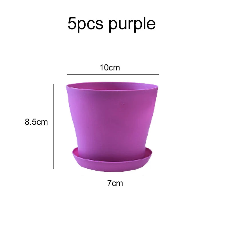 Mini Flower Pot with Tray