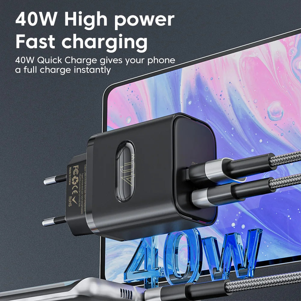 Olaf 40W USB C Quick Charger Adapter