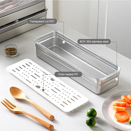 Stainless Steel Tableware Storage Box