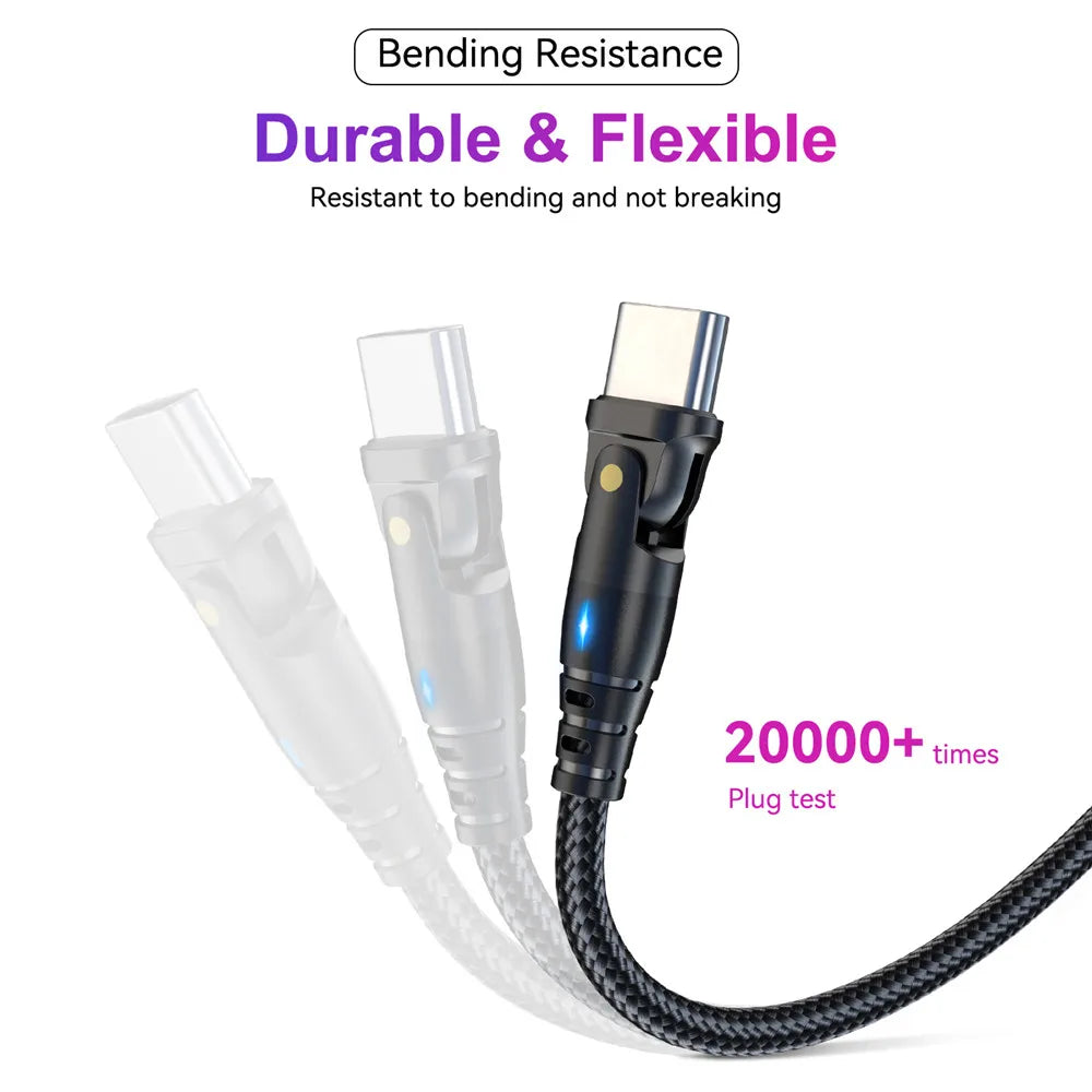 USLION 60W USB Cable 3A PD Type C