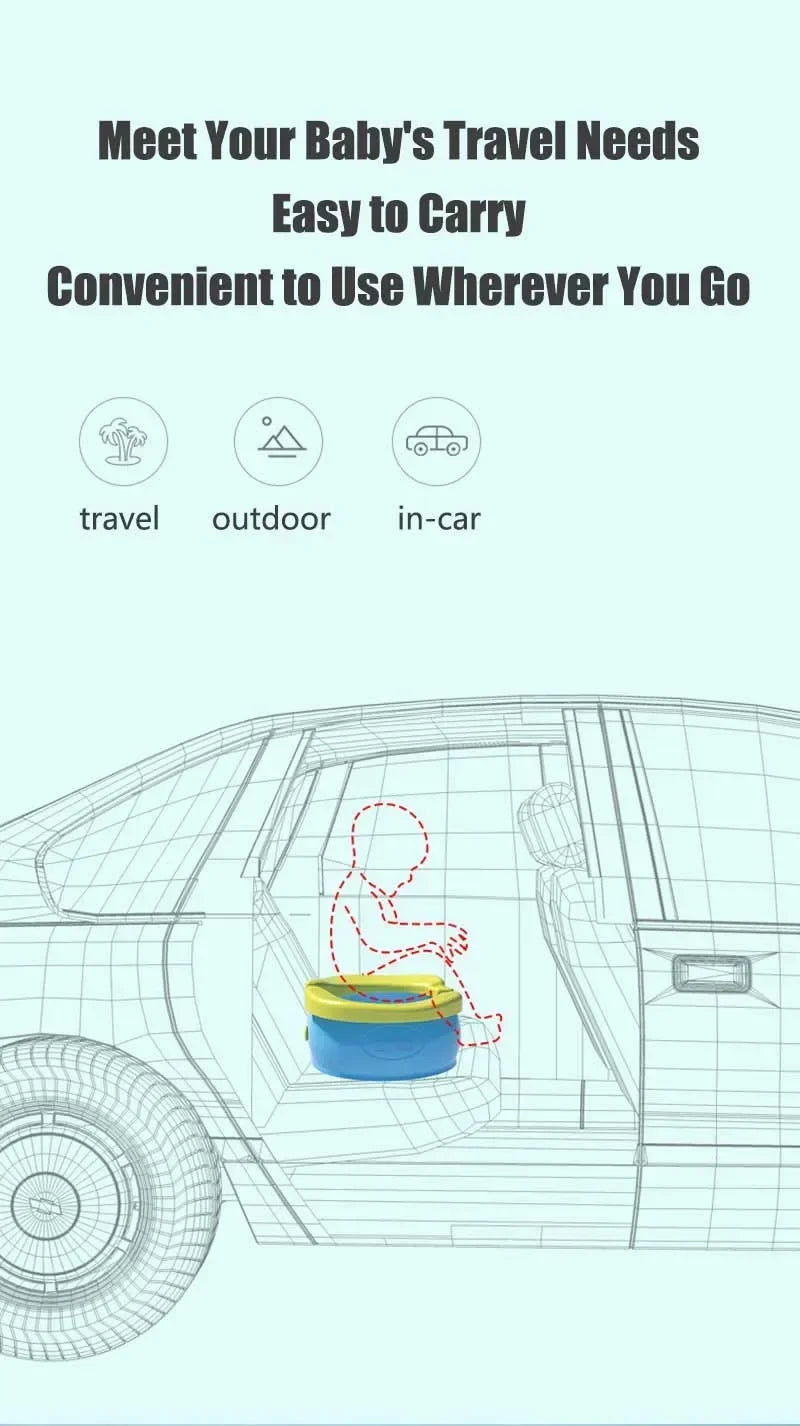 Baby Potty Training Seat Includes 10 Waste Bags