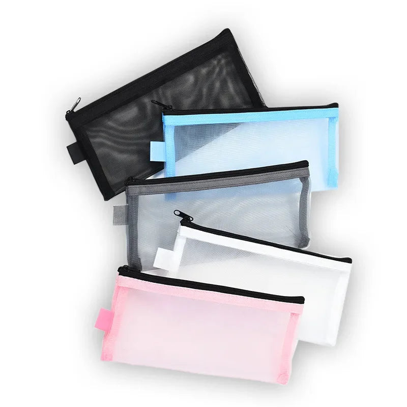 Mesh Makeup Brush Travel Pouch