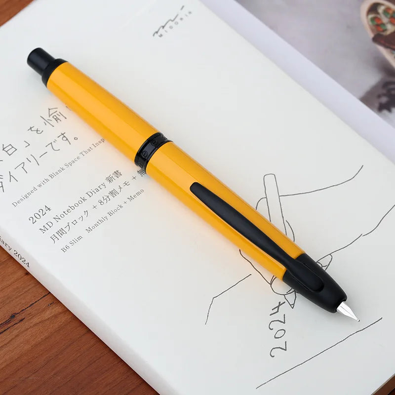 Fountain Pen Retractable EF/F Nib Metal With Clip