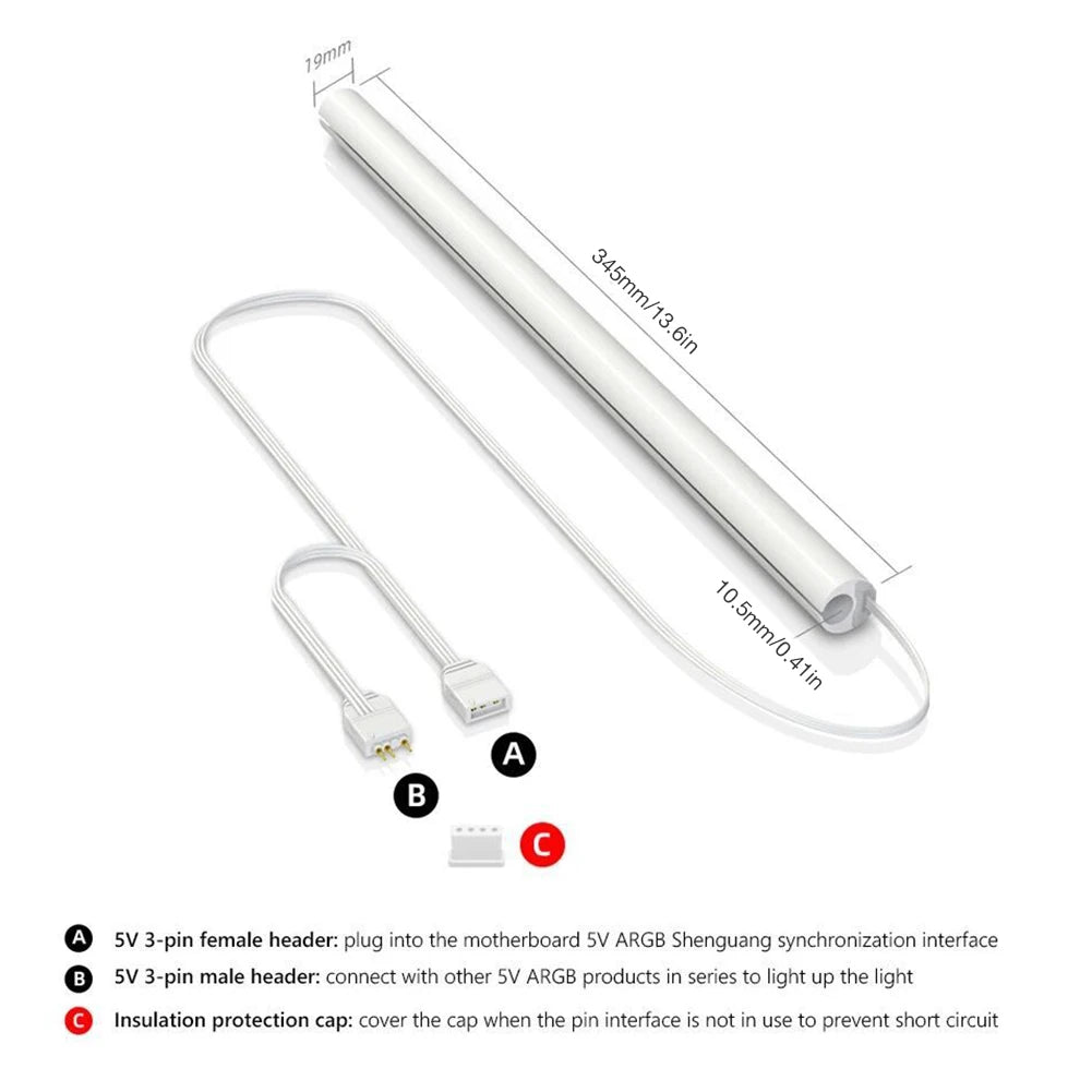 Aura Sync RGB Water Cooling Tube Lighting Sleeves