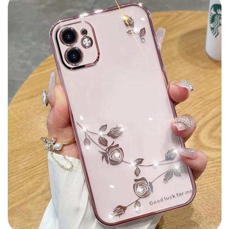 Glitter Rhinestone Phone Case for Motorola