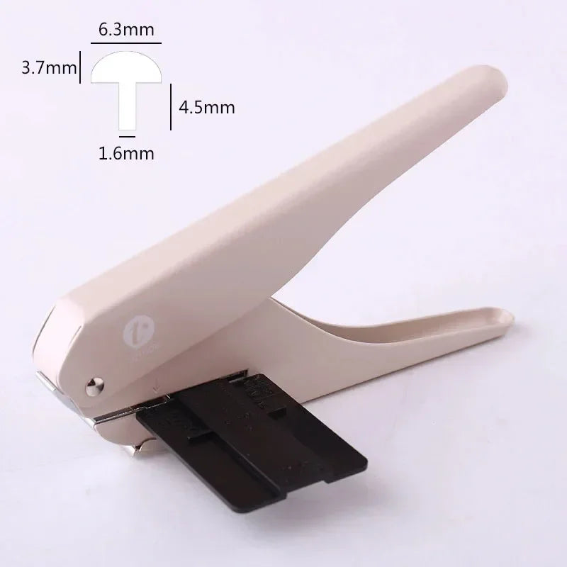 Fromthenon 4-Hole Mushroom Hole Punch for Discbound Notebooks