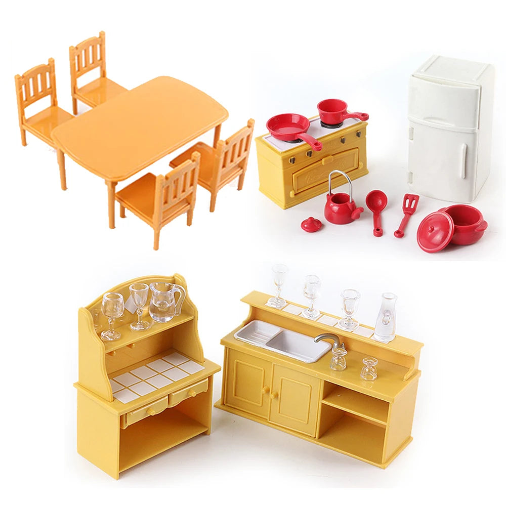 Dollhouse Miniature Furniture Toys Set