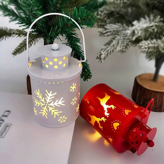 Vintage LED Christmas Hanging Lantern