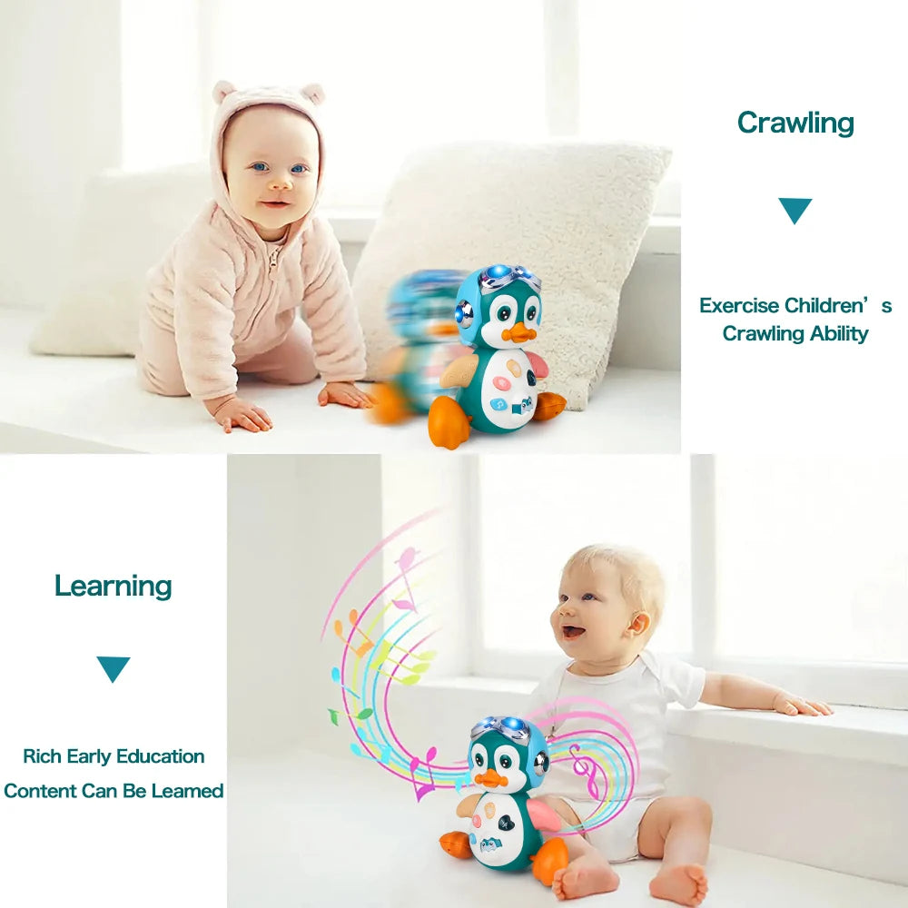 Baby Crawling Moving Walking Dancing Toy With Light