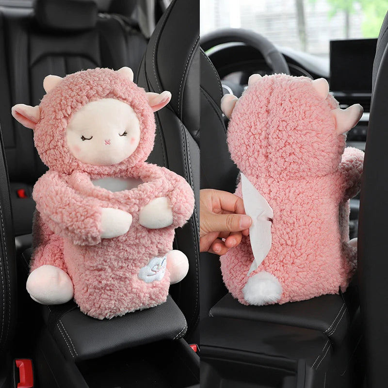 Cute Car Tissue Box 2 In 1Cartoon Holder