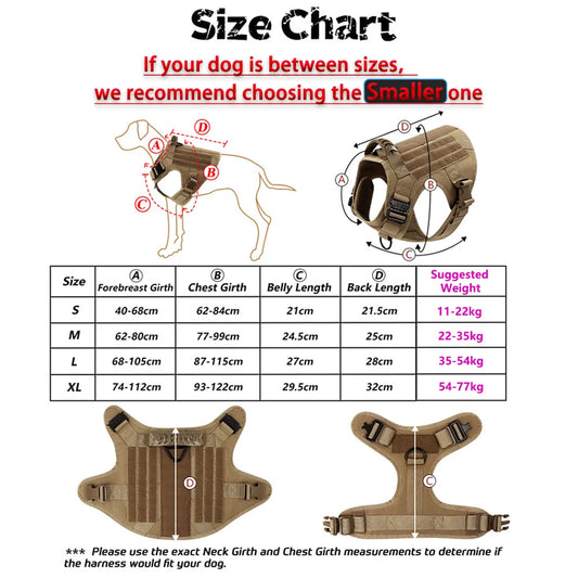 Tactical Dog Training Harness