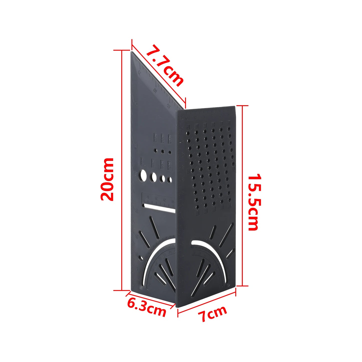 Multifunctional 3D Woodworking Angle Ruler