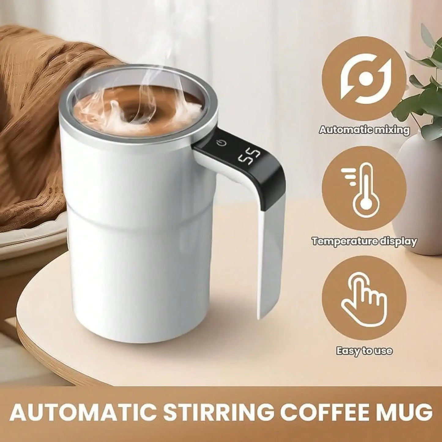 Automatic Magnetic Stirring Coffee Mug