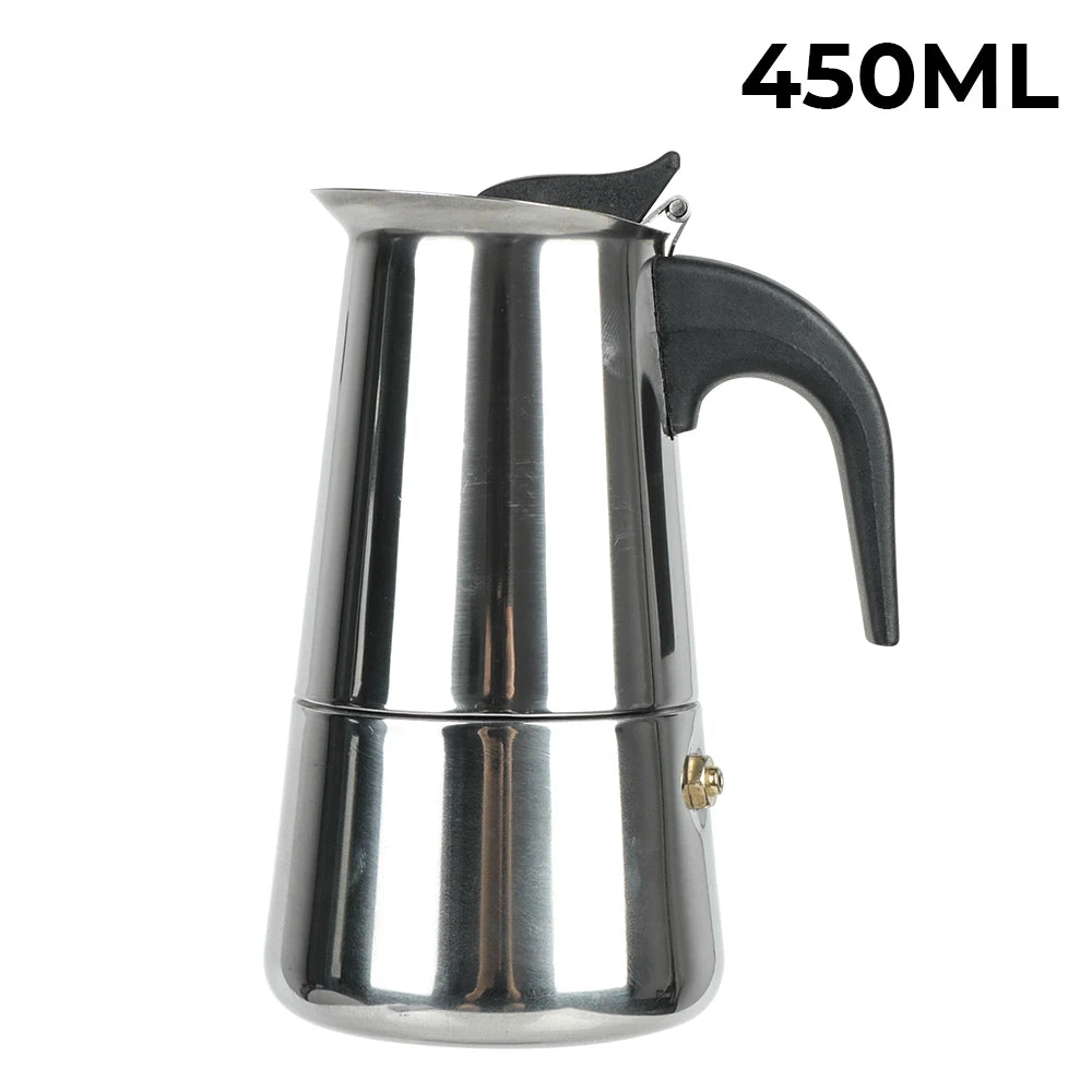 Stainless Steel Stovetop Moka Coffee Maker