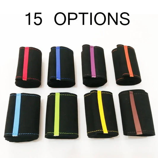 Black Suede Steering Wheel Cover