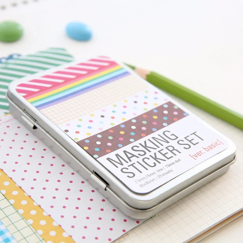 Korean Kawaii Stationery Marking Tape Craft Stickers