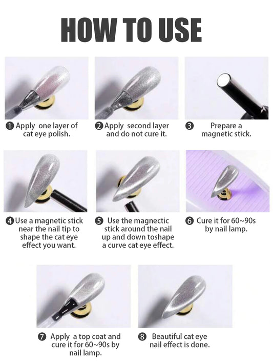 ZH Golden Cat Magnetic Gel Polish