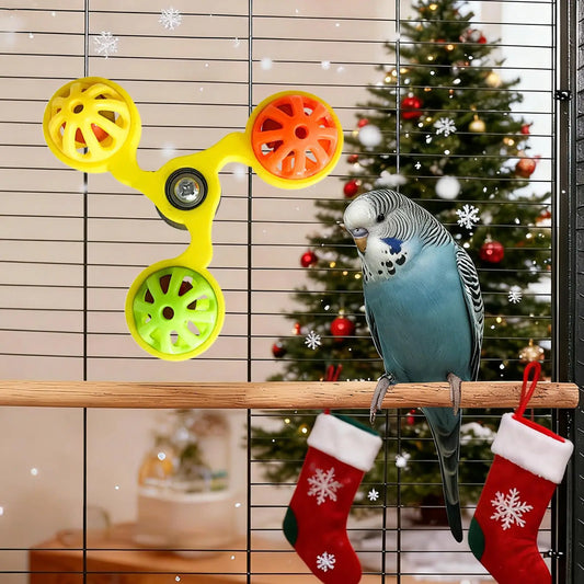 Rotating Windmill Bird Toy with Bells