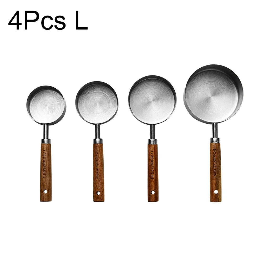 Stainless Steel Measuring Cups & Spoons Set