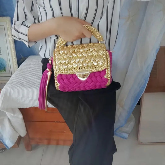 Handwoven Crossbody Satchel Bag