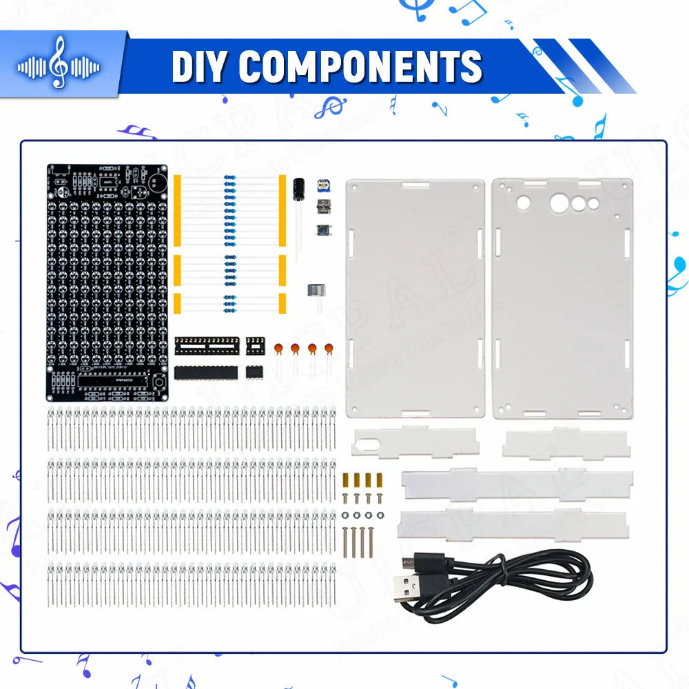 Sound-Controlled Audio Frequency Display Soldering Project Kit