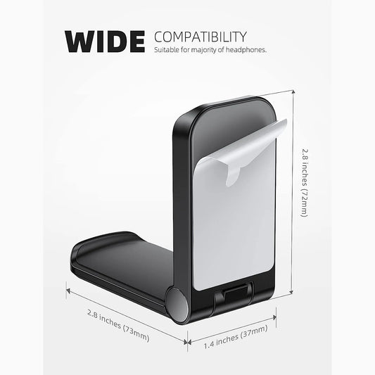 Foldable Adhesive Headphone Hook