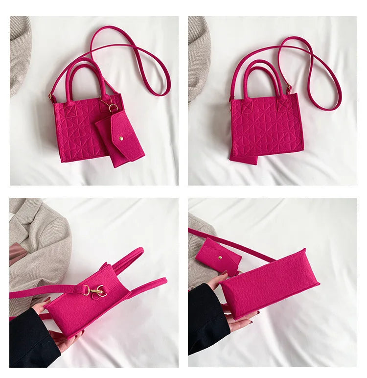Shoulder Diagonal Two-Piece Bag