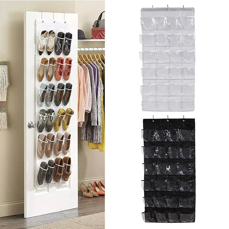 24 Grid Wall-Mounted Shoes Organizer Rack