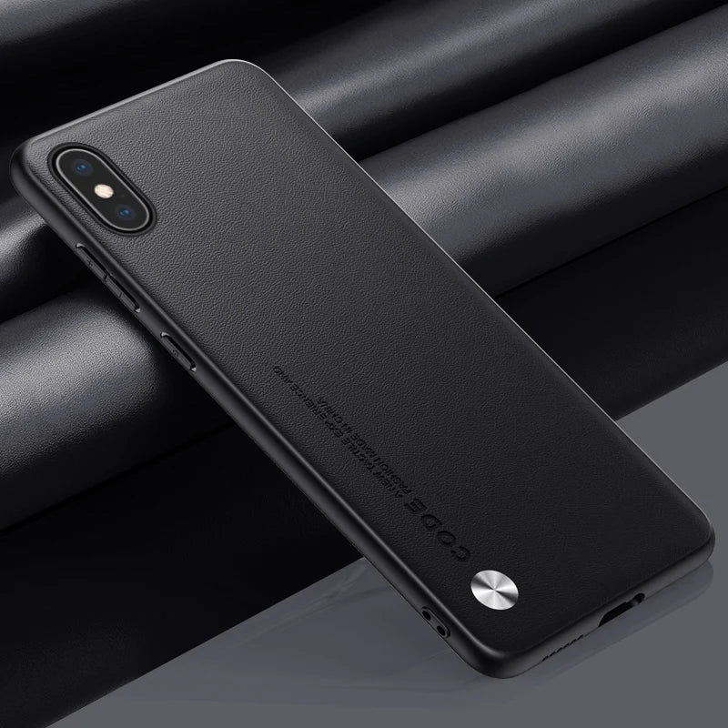 Premium PU Leather Shockproof Case for iPhone