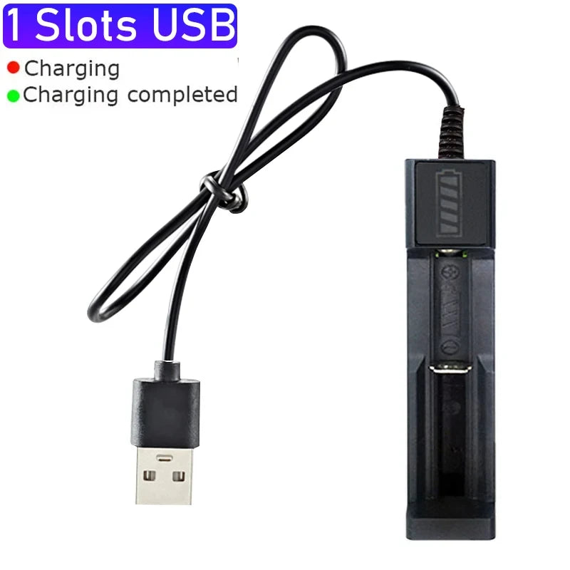 USB Charger for Rechargeable Lithium-Ion Batteries