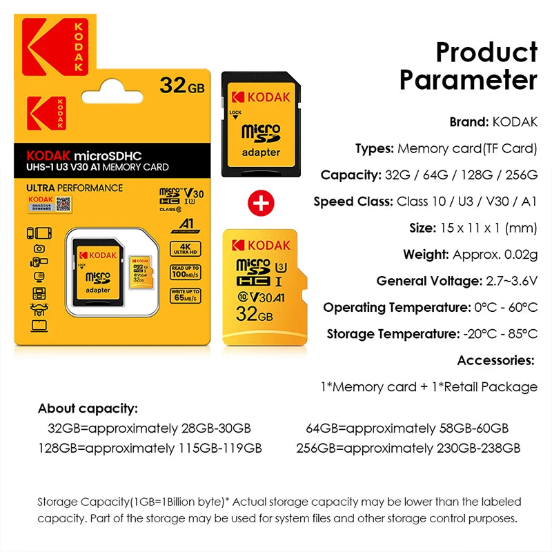 Kodak Micro SD Card 128GB
