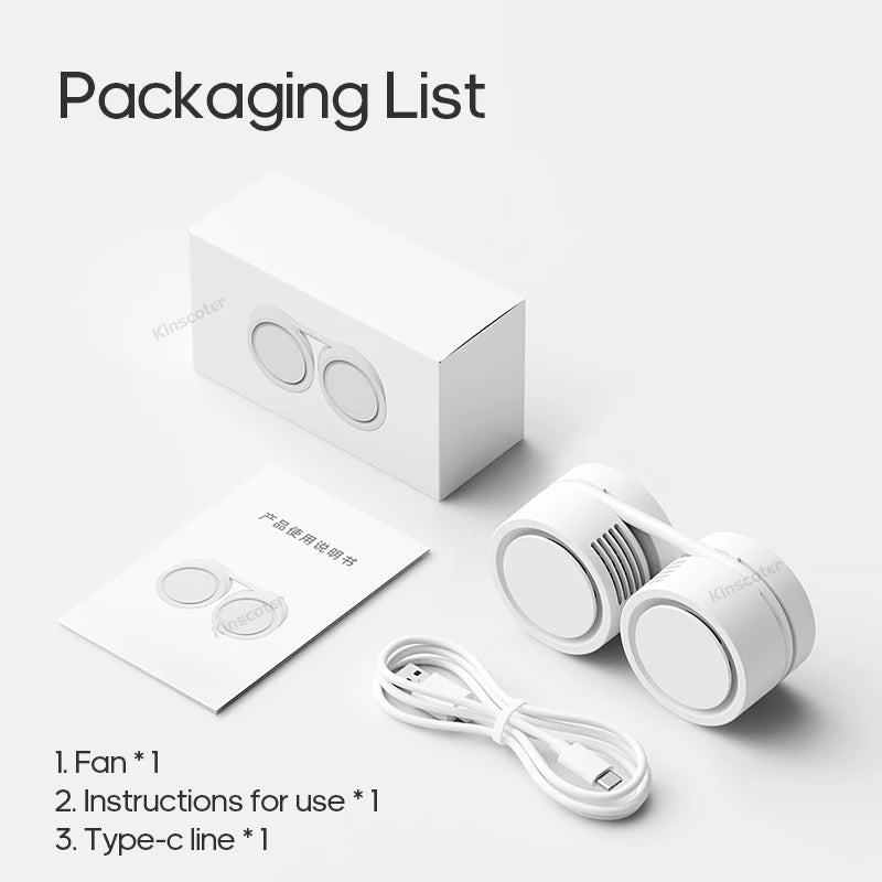 Portable Hanging Neck Fan