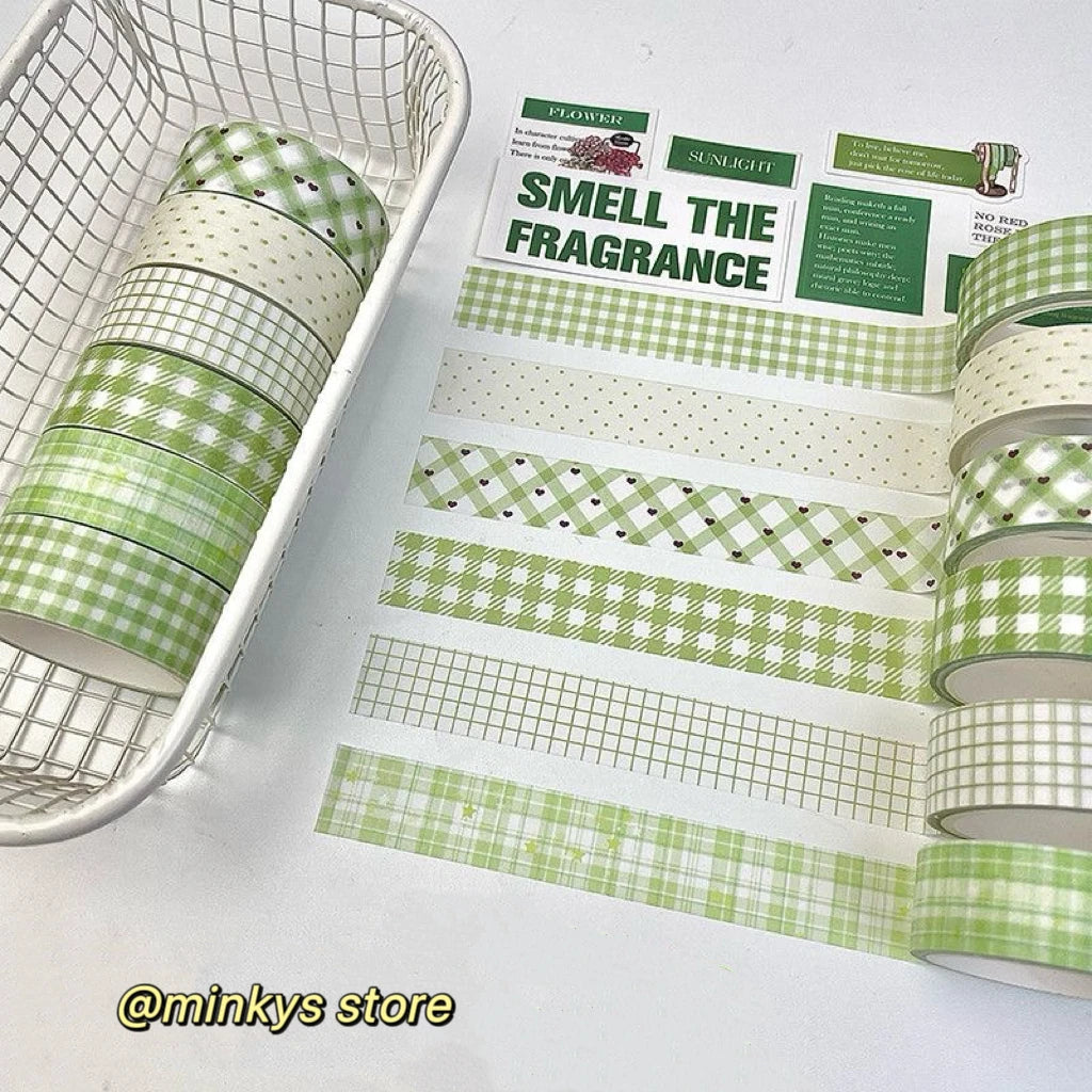 Cute Bear Washi Tape Pack – 6 Rolls Decorative Scrapbooking & Planner Tape