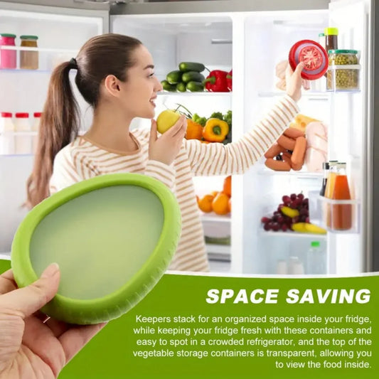 Silicone Fruit & Vegetable Fresh-Keeping Storage Containers