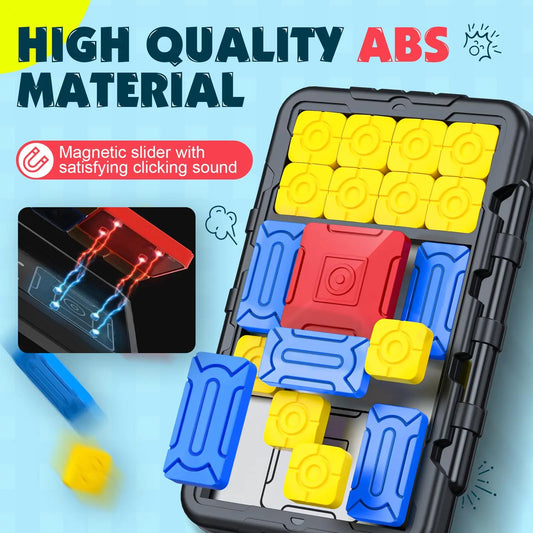 Huarong Road Sliding Block Brain Teaser Puzzle Game